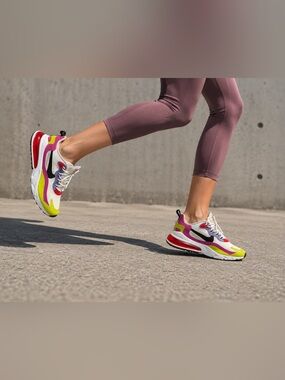Nike Air Max 270 React White Pink Yellow